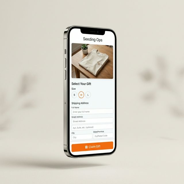 Mobile interface of the Influencer Magic Claim Page
